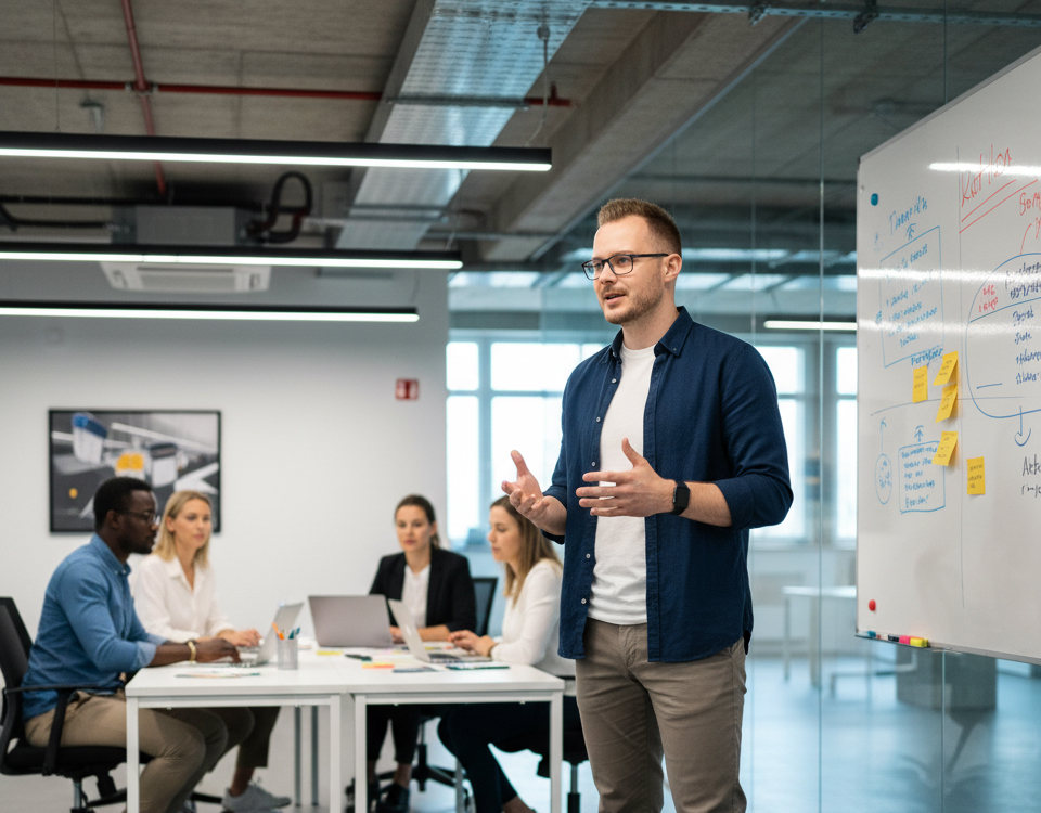 Michael Varga mit Team